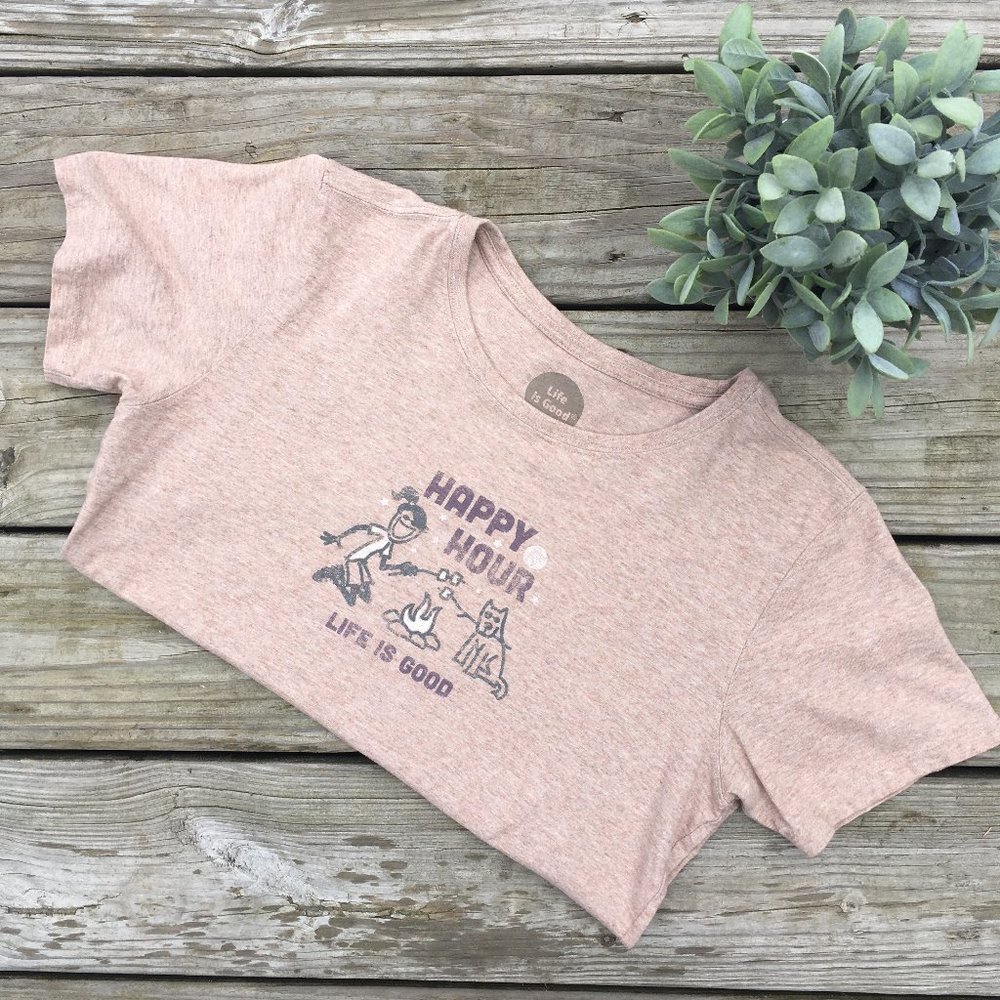 Life Is Good "Happy Hour" Women's T-shirt M